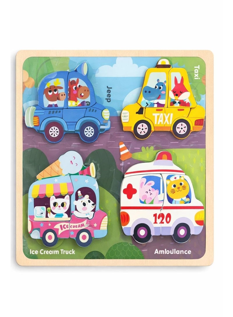 لعبة أحجية خشبية على شكل حيوانات للأطفال - لوحة تعليمية للأطفال الصغار - Image 3